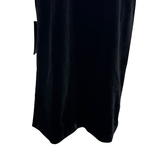 Pomander Place NEW Black Velvet Mae Short Sleeve Party Cocktail Mini Dress Large - Picture 6 of 11